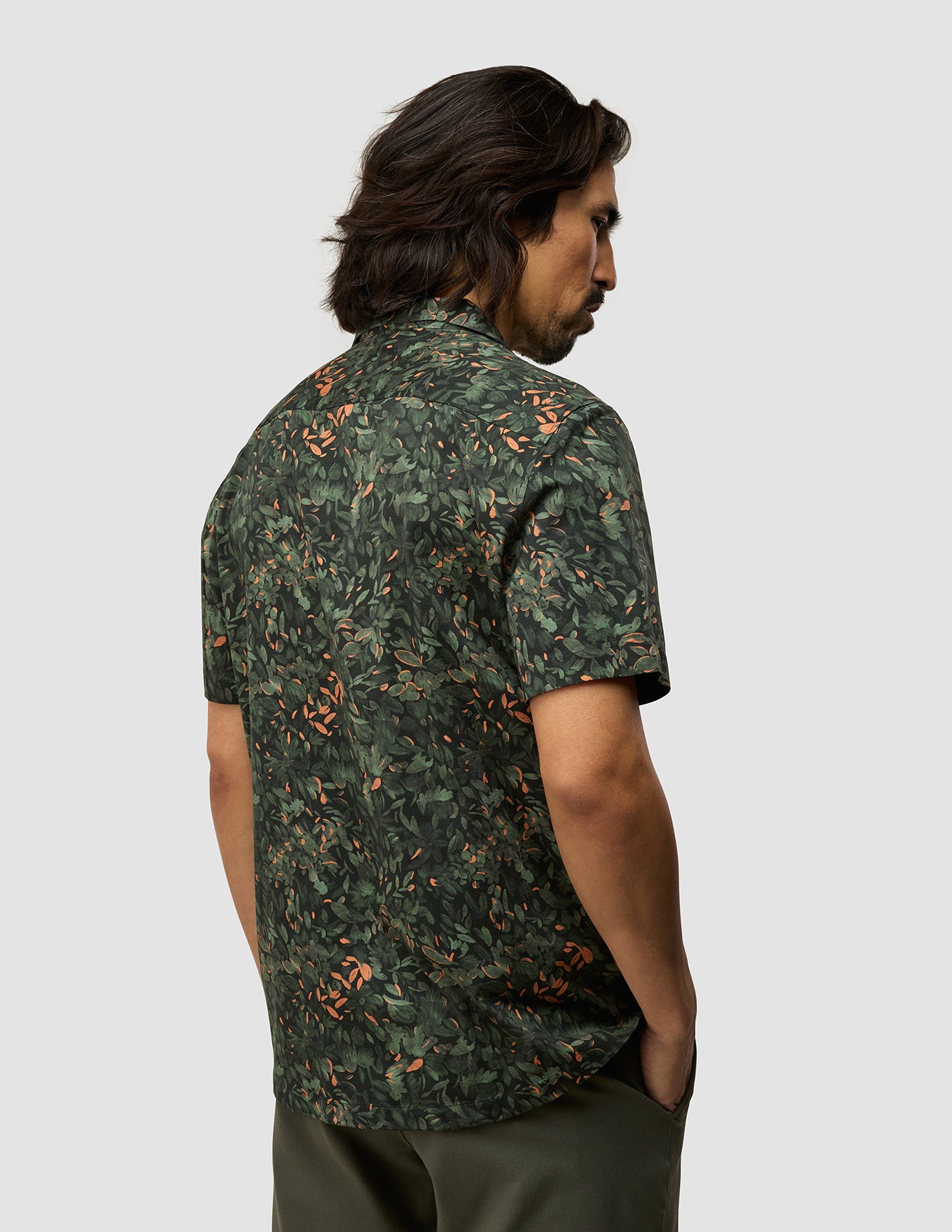 Bowling Short Sleeve Shirt Forest Night